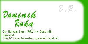 dominik roka business card